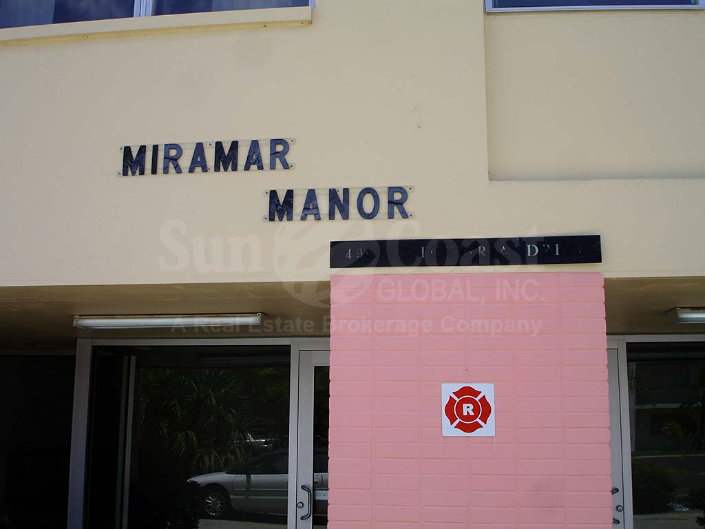 Miramar Manor Signage